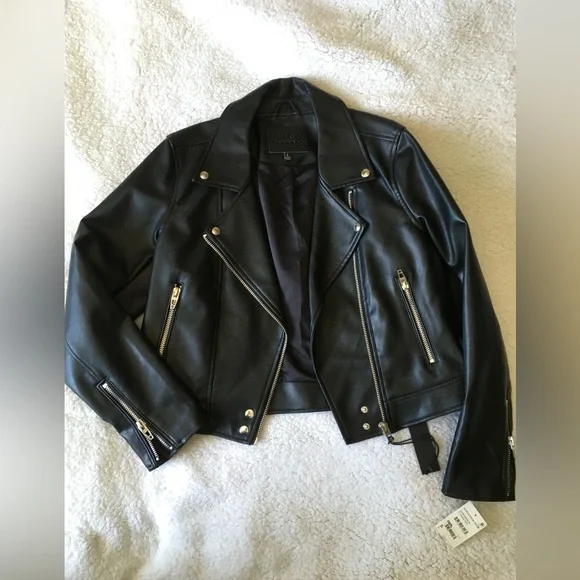 NWT BlankNYC vegan leather biker jacket - Picture 2 of 3